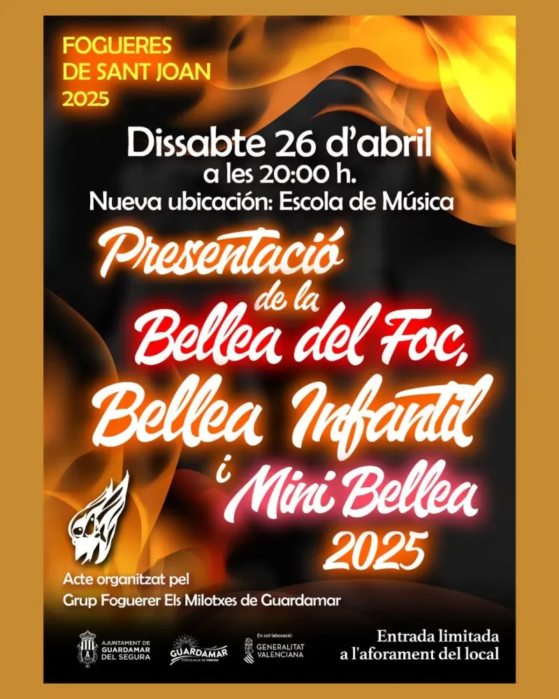 Presentación de la Bellea del Foc, Intantil y Minibellea
