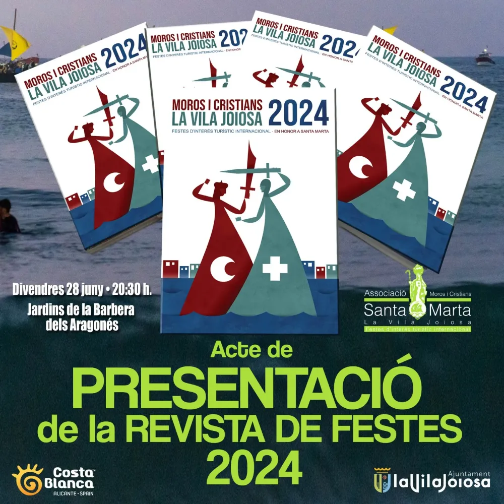 Presentación de la revista de fiestas de Moros y Cristianos Villajoyosa 2024
