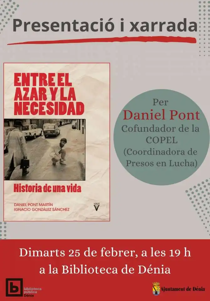 Presentación del libro "Entre el azar y la necesidad. Historia de una vida"