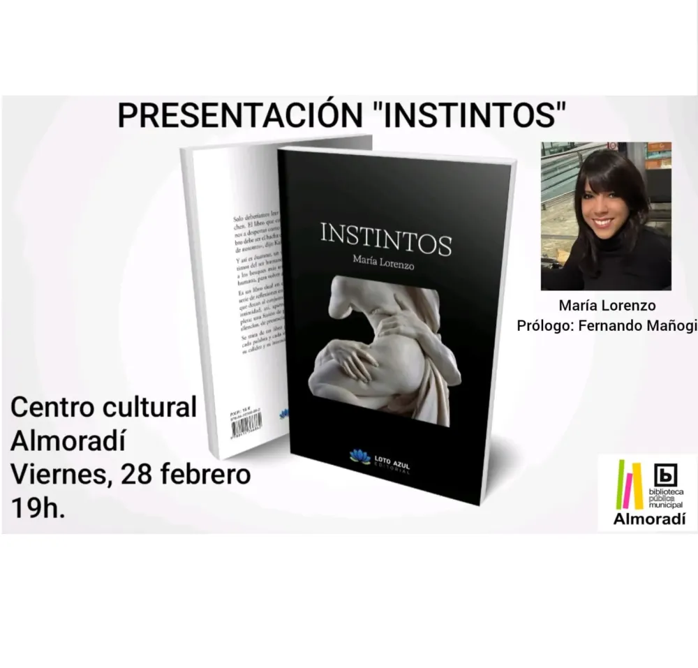 Presentación del Libro «instintos» de María Lorenzo