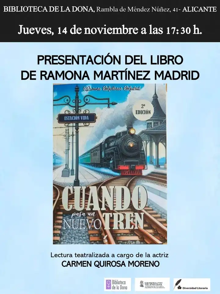 Presentación del libro "Cuando pasa un nuevo tren" de Ramona Martínez Madrid