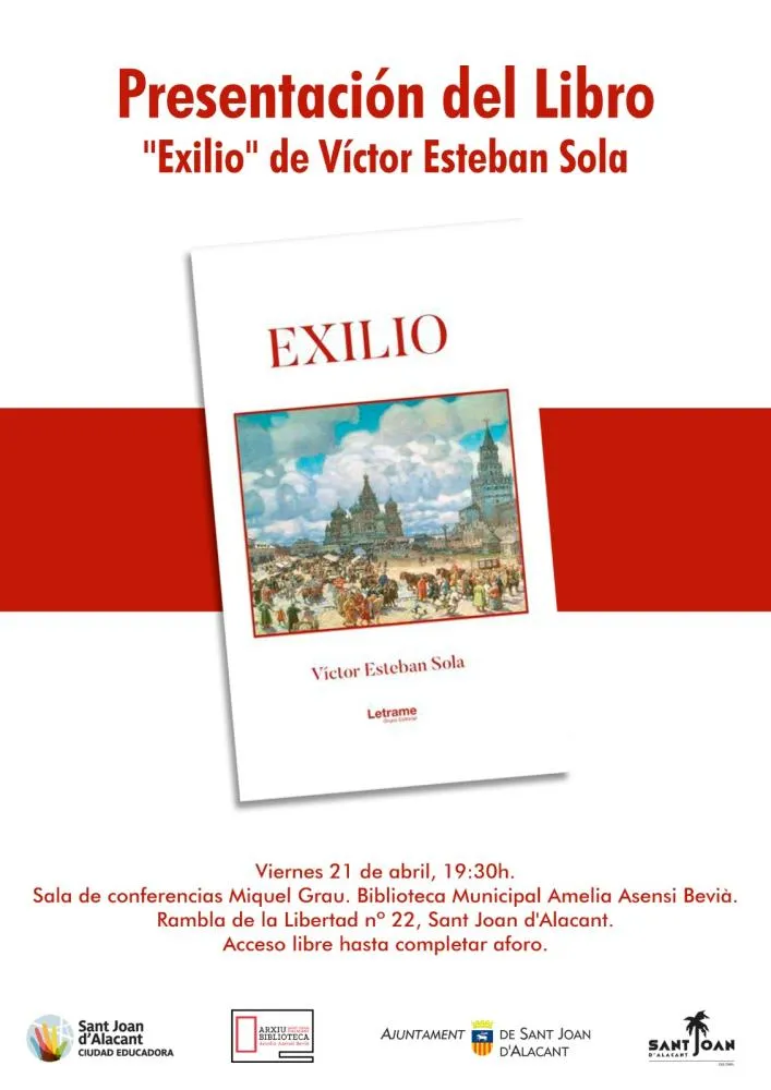 Presentación del libro: Exilio de Victor Esteban Solá