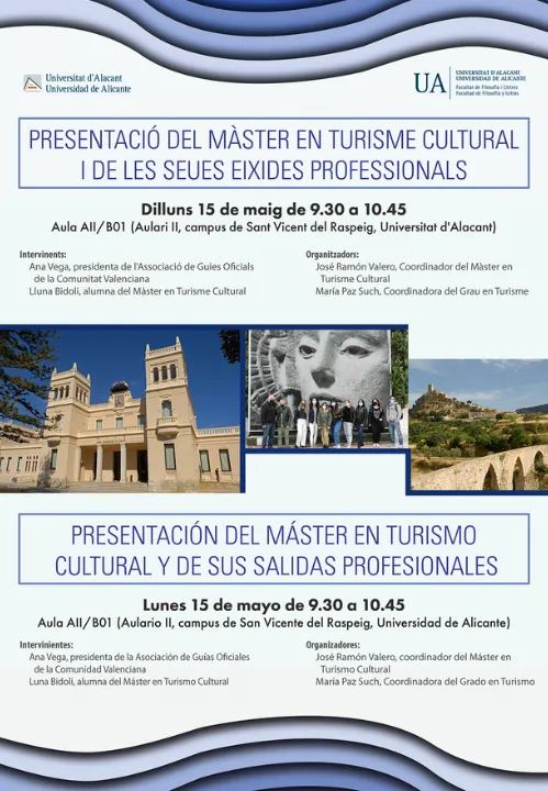 Presentación del Máster en Turismo Cultural y sus salidas profesionales
