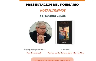 Presentación del poemario "Notaflorismos" de Francisco Cejudo