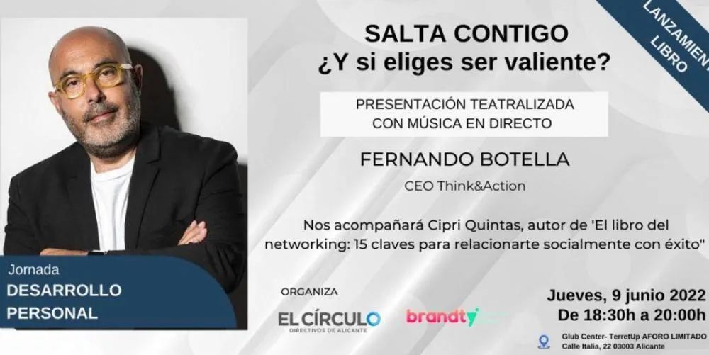 Presentación en Alicante del libro Salta contigo ¿y si eliges ser valiente?