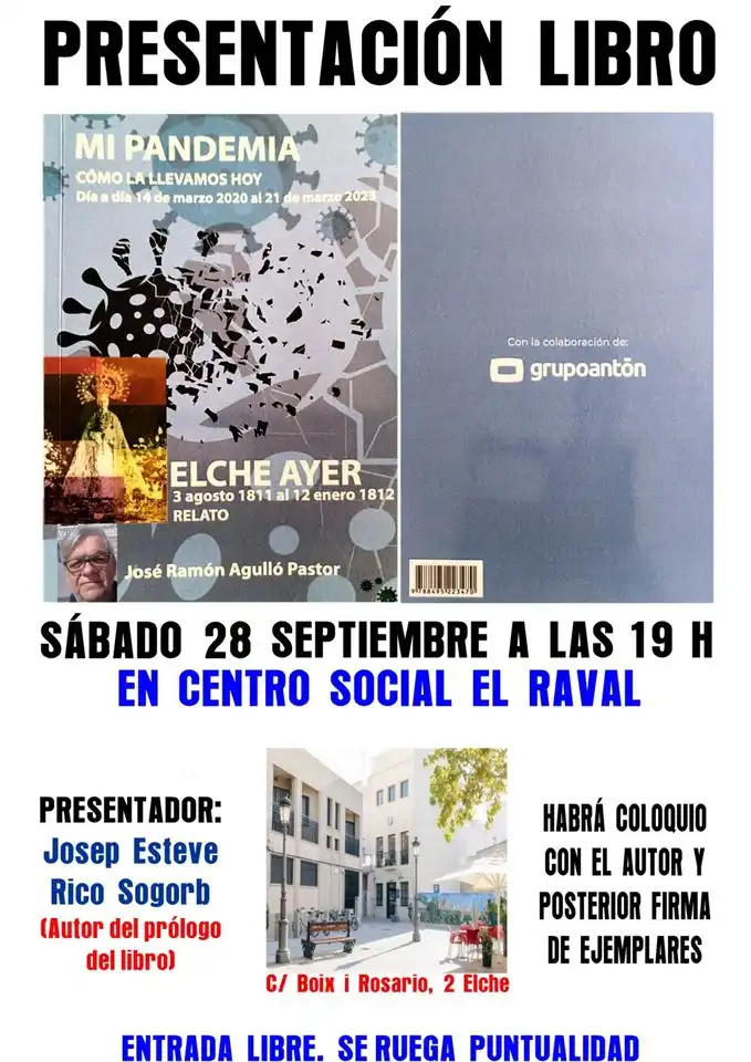 Presentación Libro "Mi Pandemia y Elche ayer"