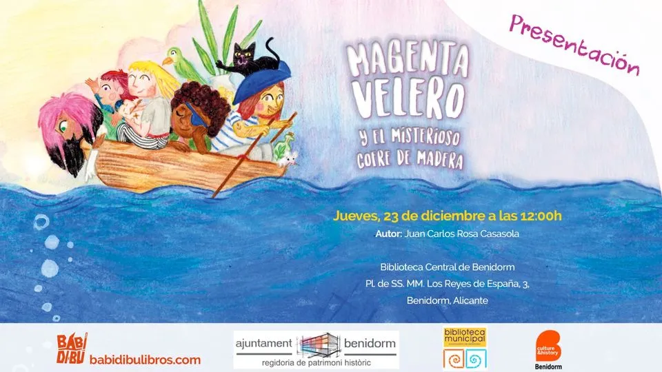 Presentación libro: "Magenta Velero y el misterioso cofre de madera" de Juan Carlos Rosa Casasola