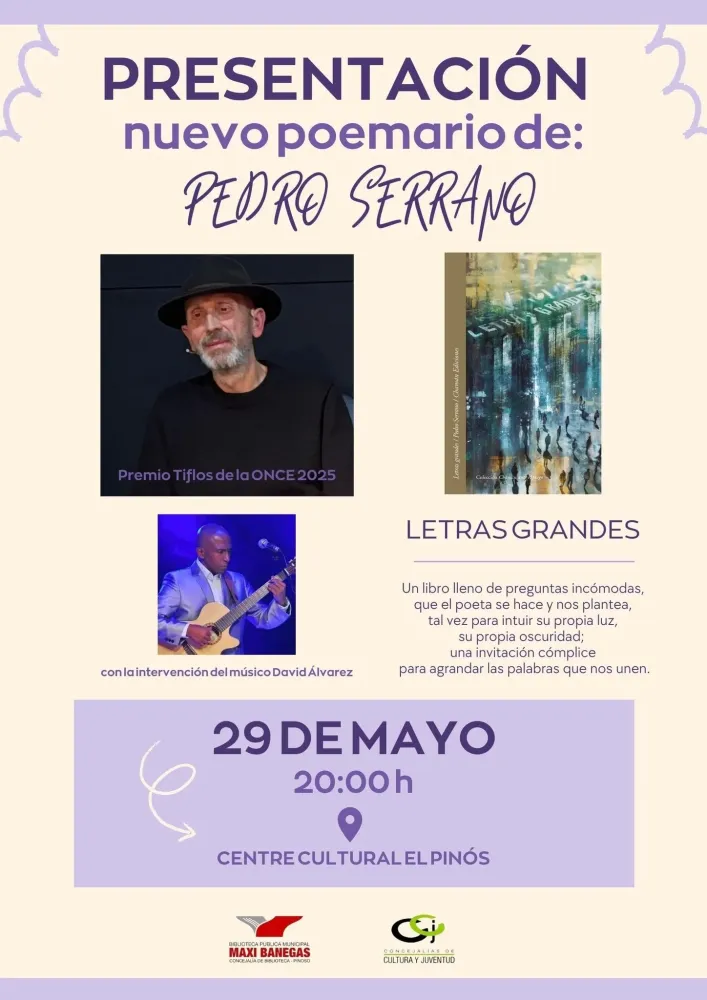 Presentación poemario "Letras grandes" de Pedro Serrano