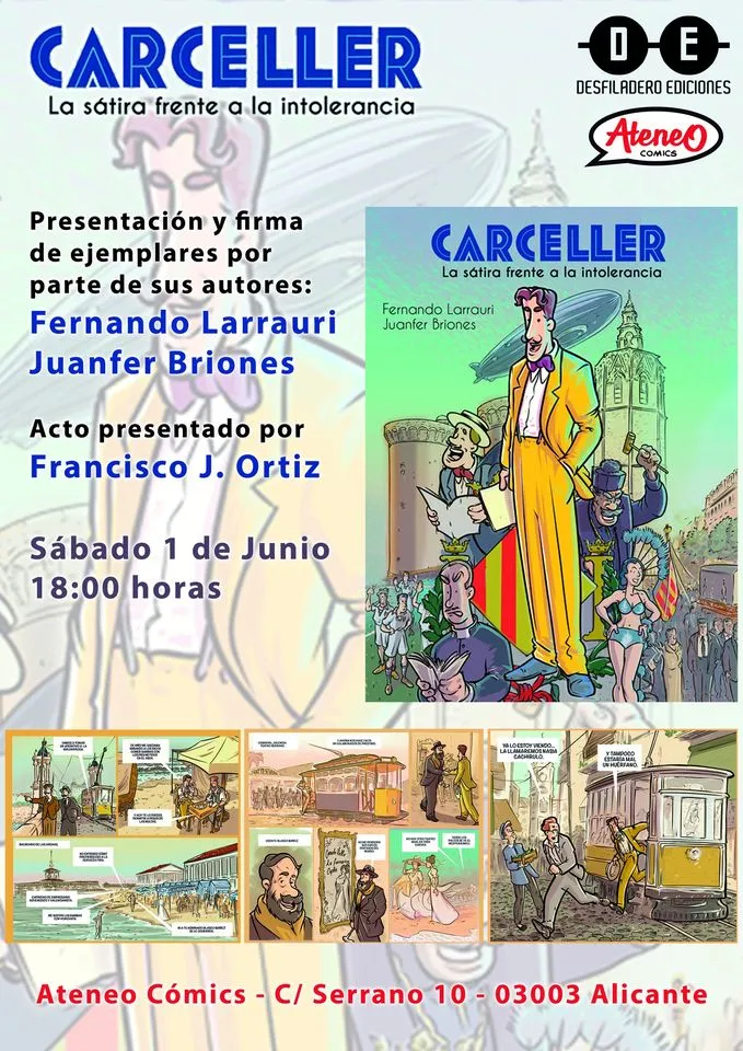 Presentación y firma de ejemplares del cómic Carceller