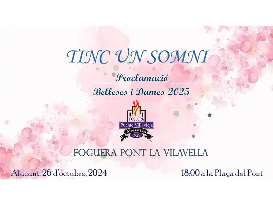 Proclamación Belleses i Dames D'honor 2025 Foguera Puente-Villavieja