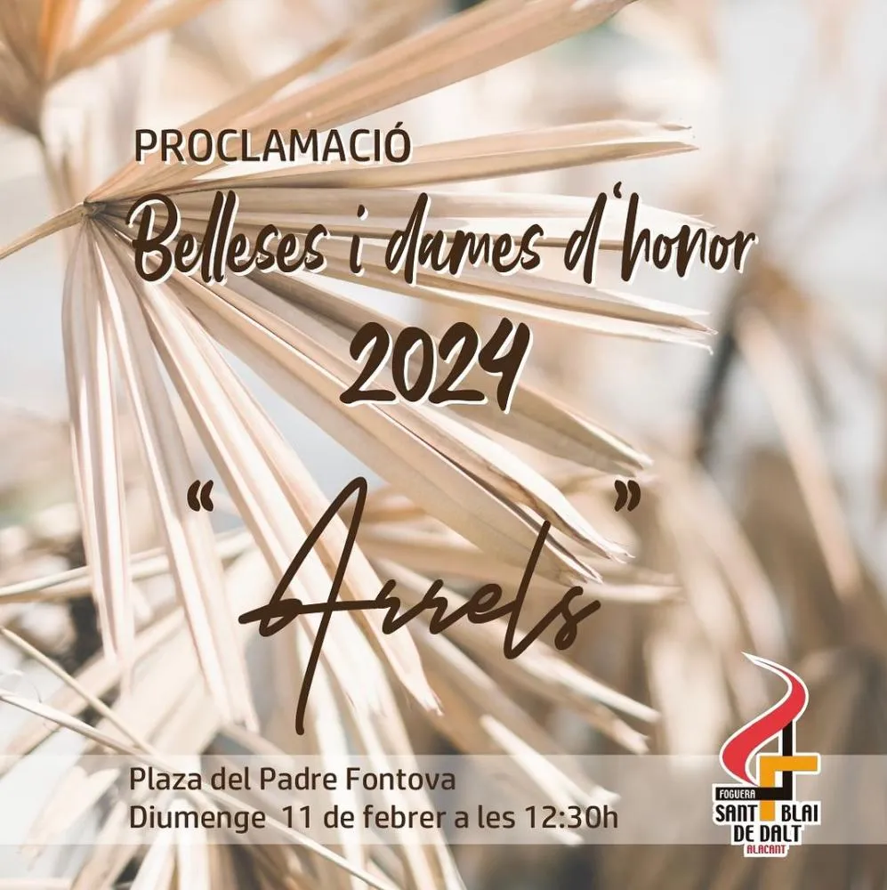 Proclamación de las Bellezas y Damas de Honor 2024 - Foguera Sant Blai De Dalt
