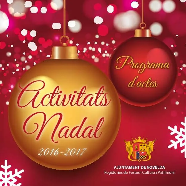 Programa de actividades en Novelda por Navidad
