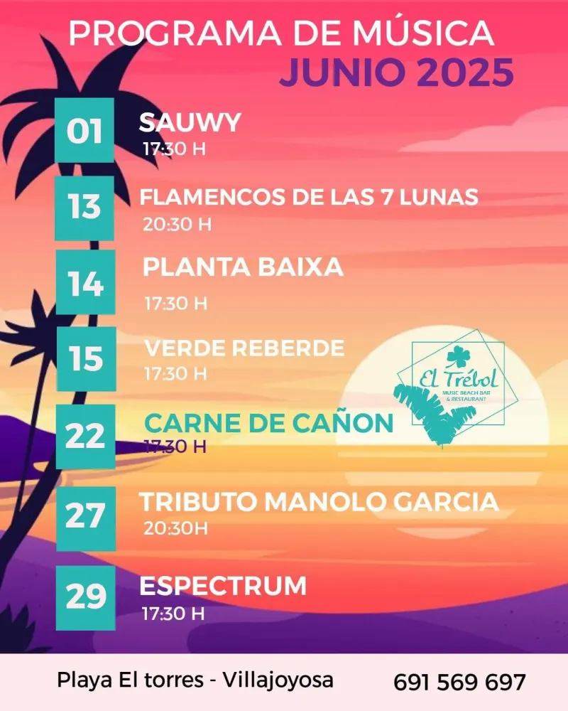 Programa de Música Junio 2025