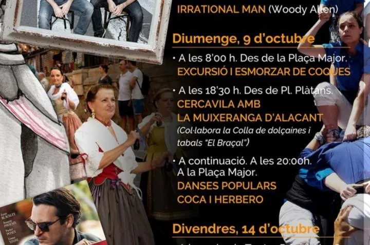 Programación del 9 de octubre en Banyeres de Mariola