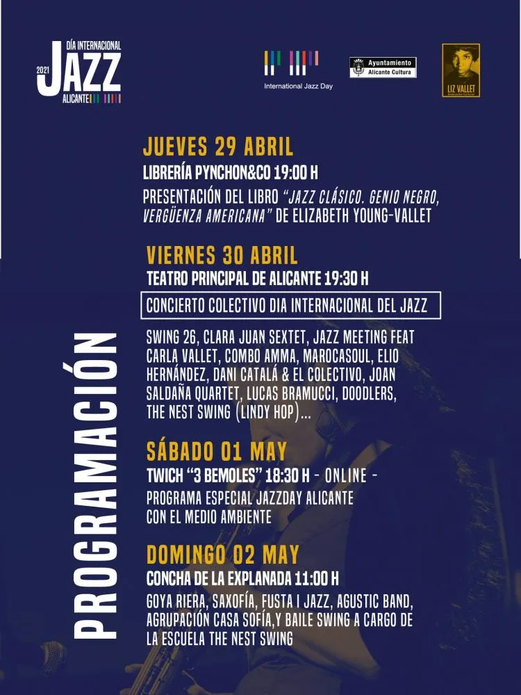 Programación Dia Internacional del Jazz Alicante 2021
