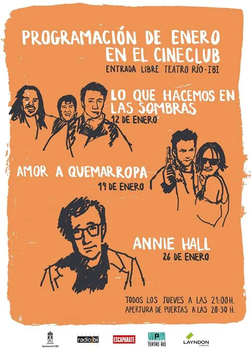 Programación Enero en Cineclub - Cine Layndon