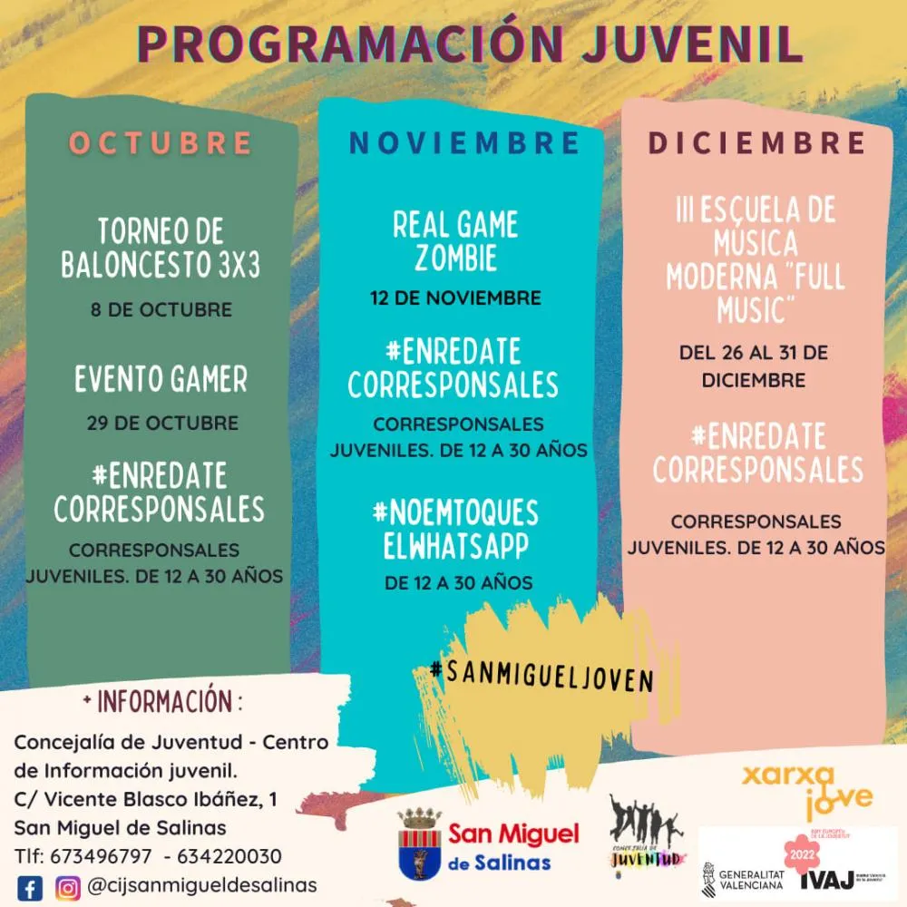 Programación Juvenil Octubre - Diciembre 2022