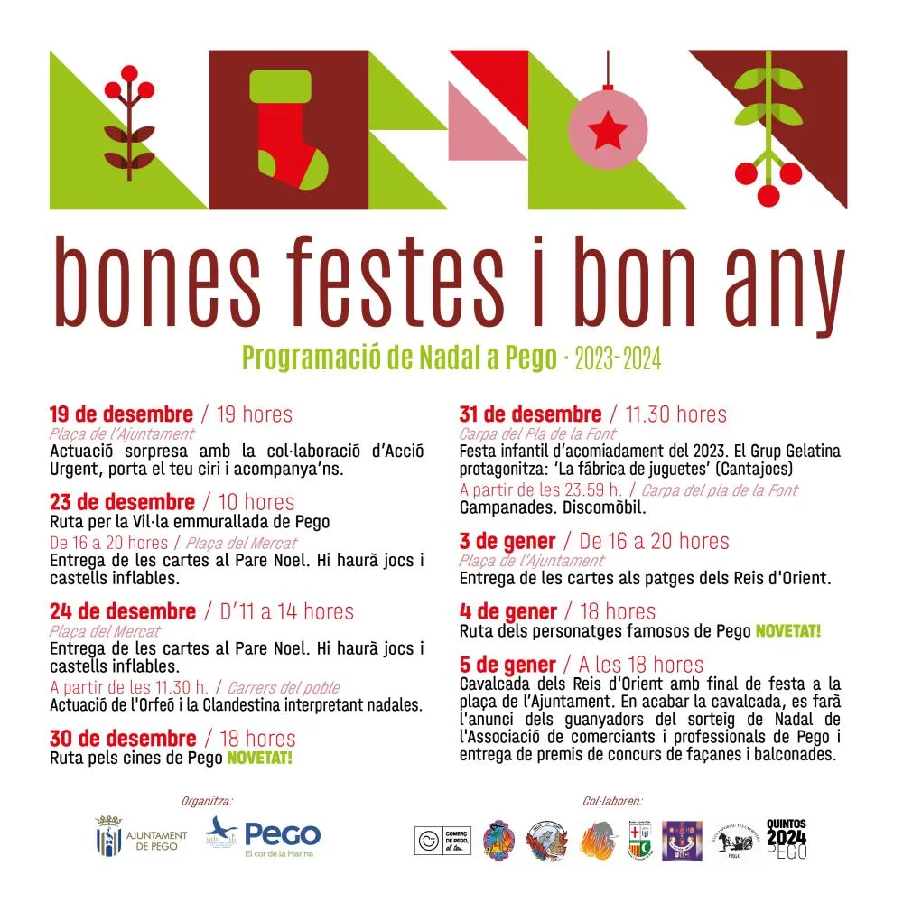 Programación navidad en Pego