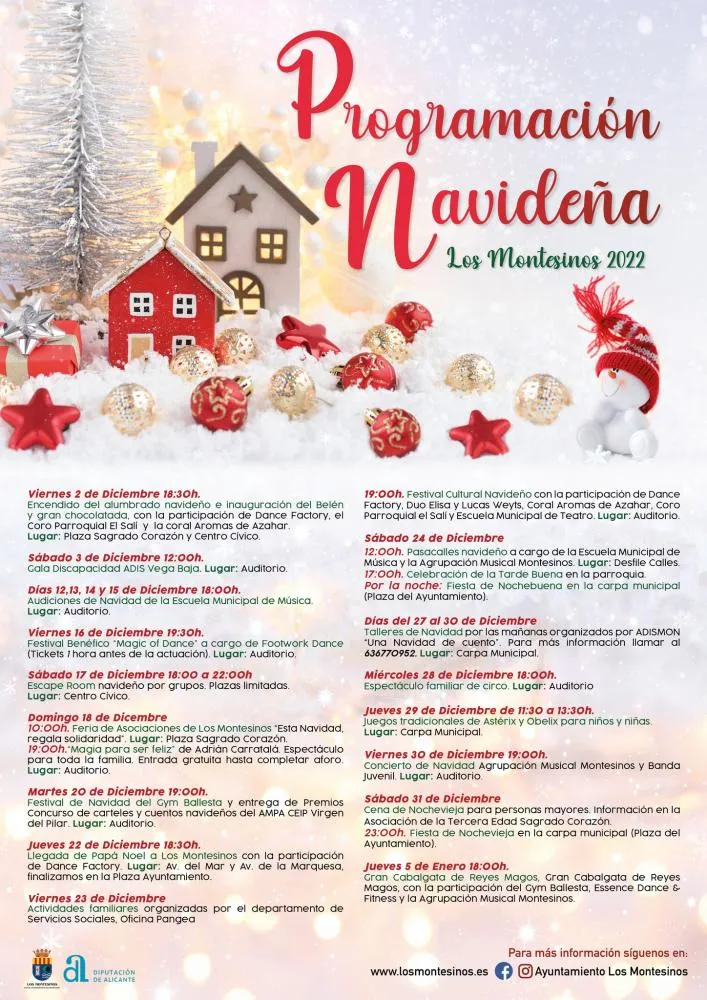 Programación Navideño Los Montesinos 2022