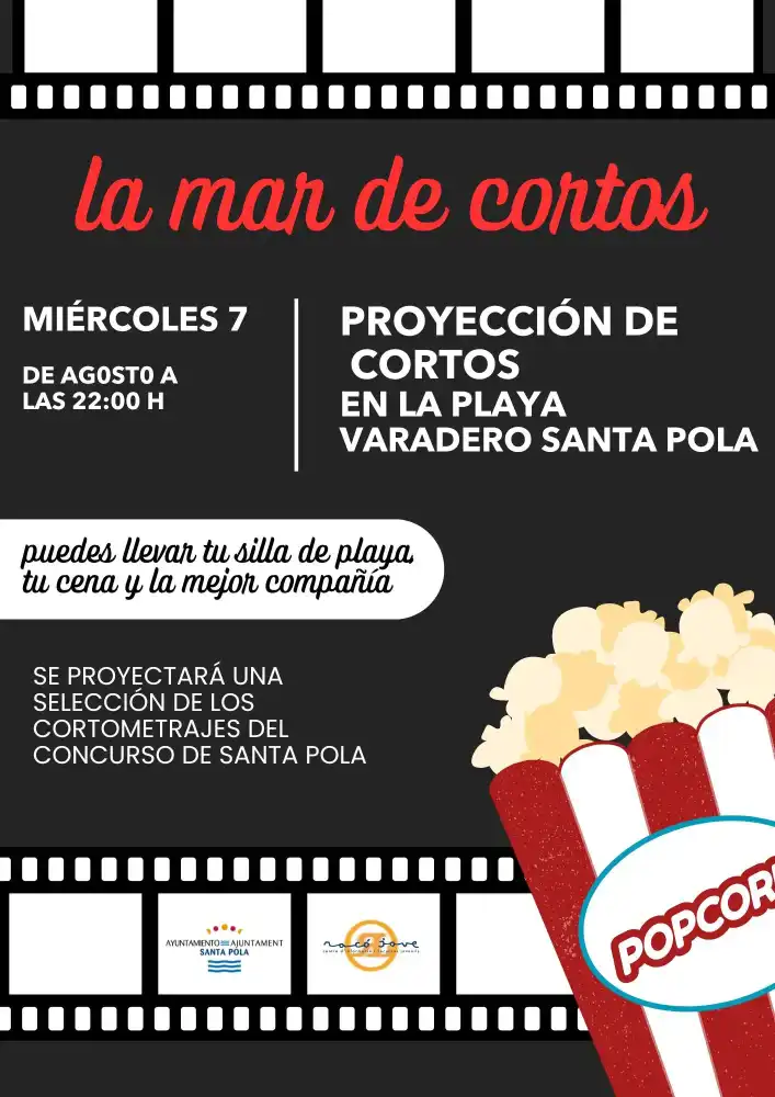 Proyección de cortos en la playa ► La mar de cortos