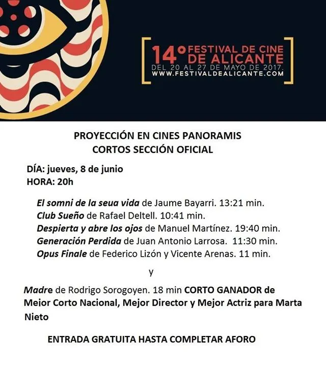 Proyección de cortos Sección Oficial
