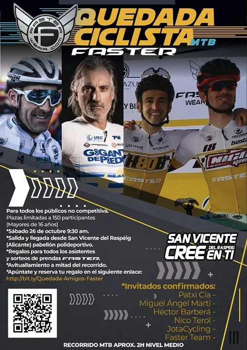 Quedada Amigos de Faster | 26 Octubre, Ruta MTB