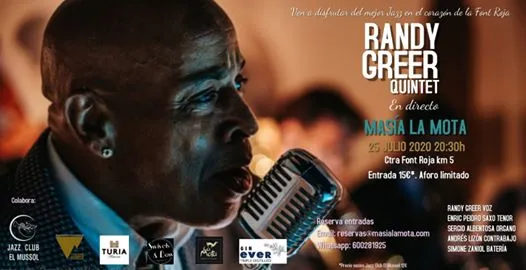 Randy Greer Quintet en directo Masia La Mota