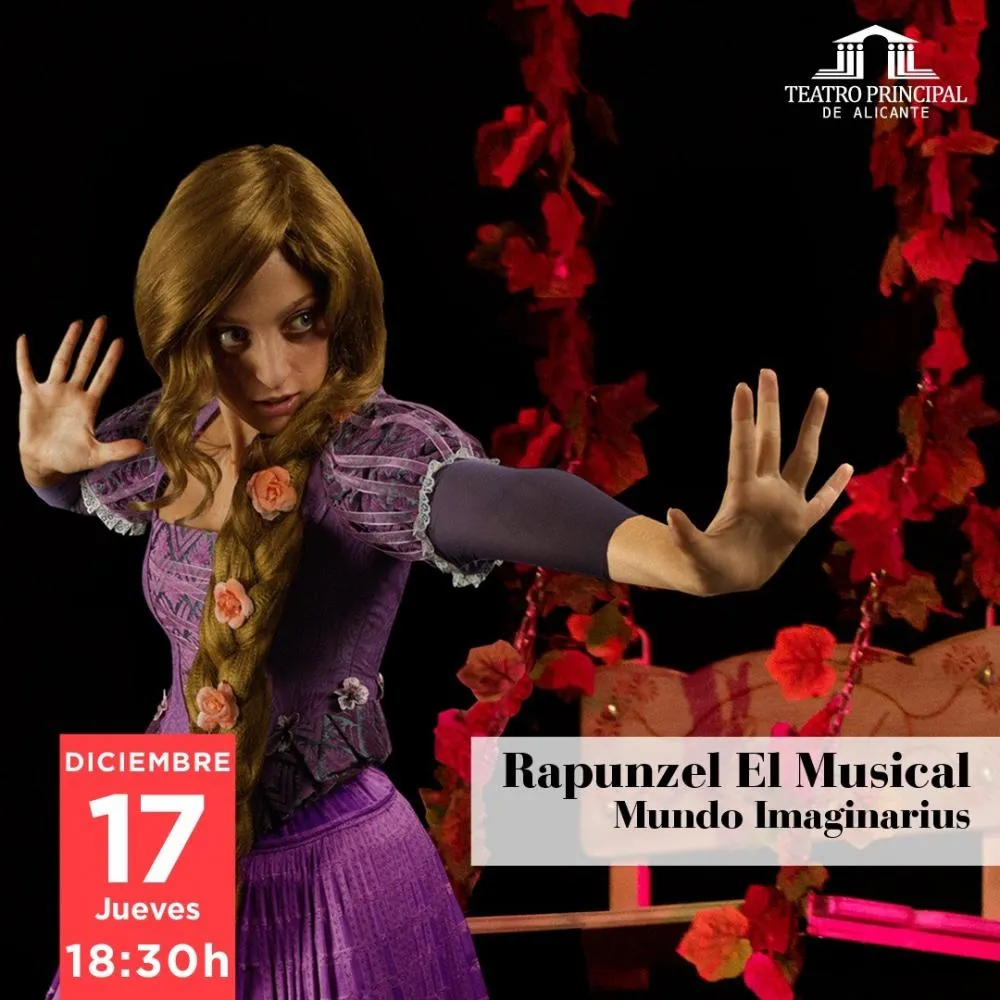 Rapunzel en musical Mundo Imaginarius en Alicante