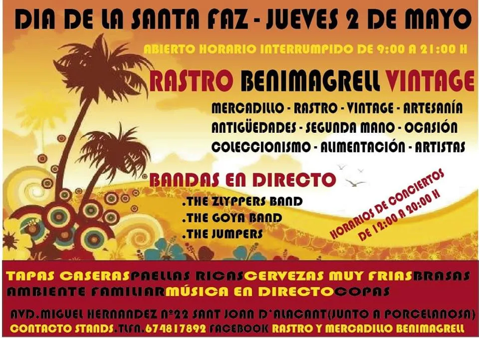 Rastro Benimagrell Vintage el día de la Santa Faz