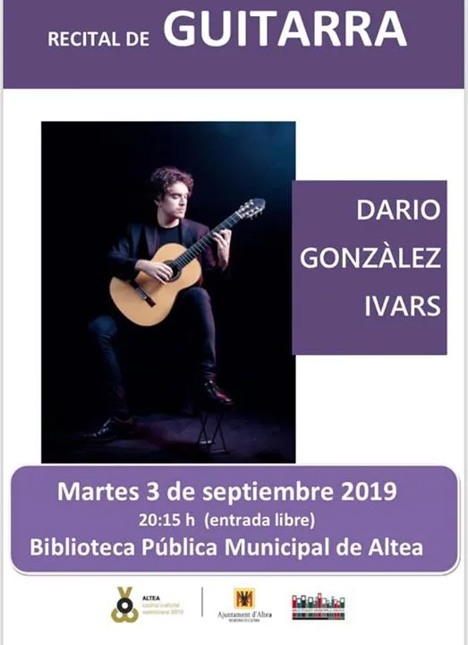 Recital de guitarra: Dario González Ivars