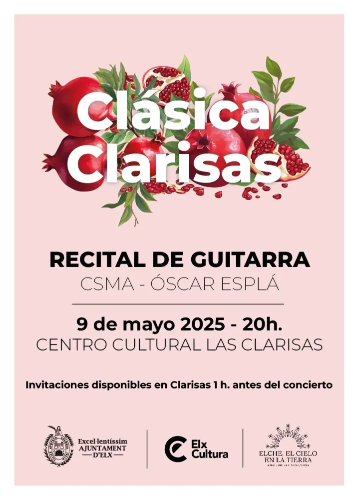 Recital de Guitarra CSMA Óscar Esplá ► Clásica Clarisas