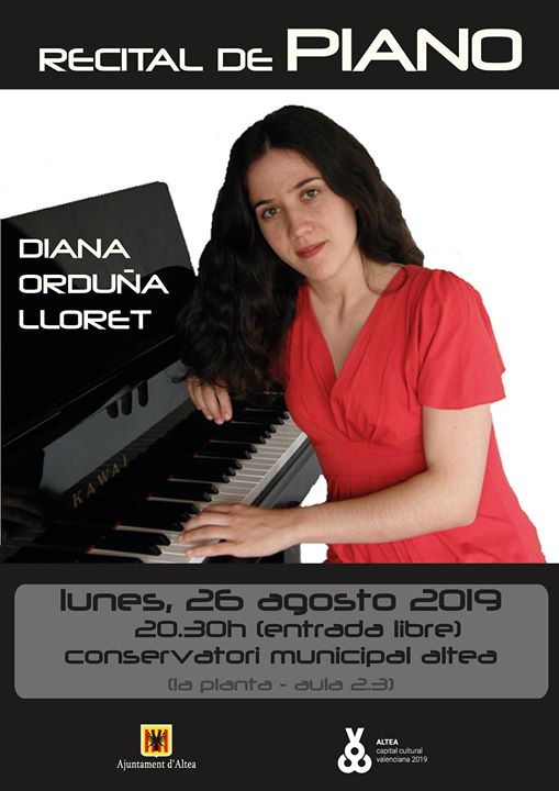 Recital de piano: Diana Orduña en Altea