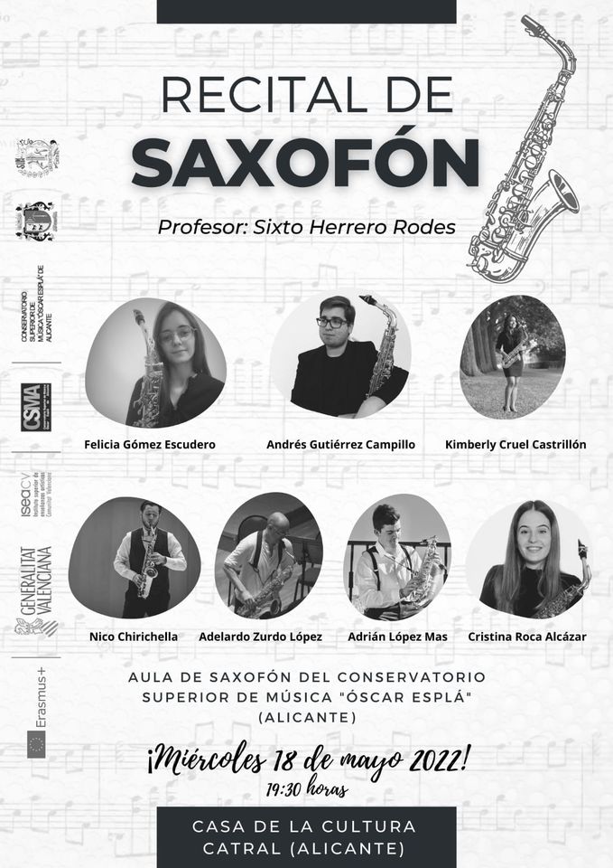 Recital De Saxòfon A Càrrec D'alumnes Del CSMA