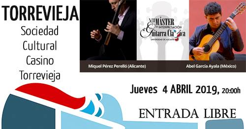 Recital Guitarra de Miquel Pérez Perelló y Abel García Ayala