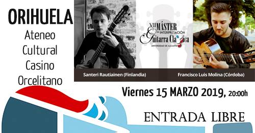 Recital Guitarra de Santeri Rautiainen y Francisco Luis Molina