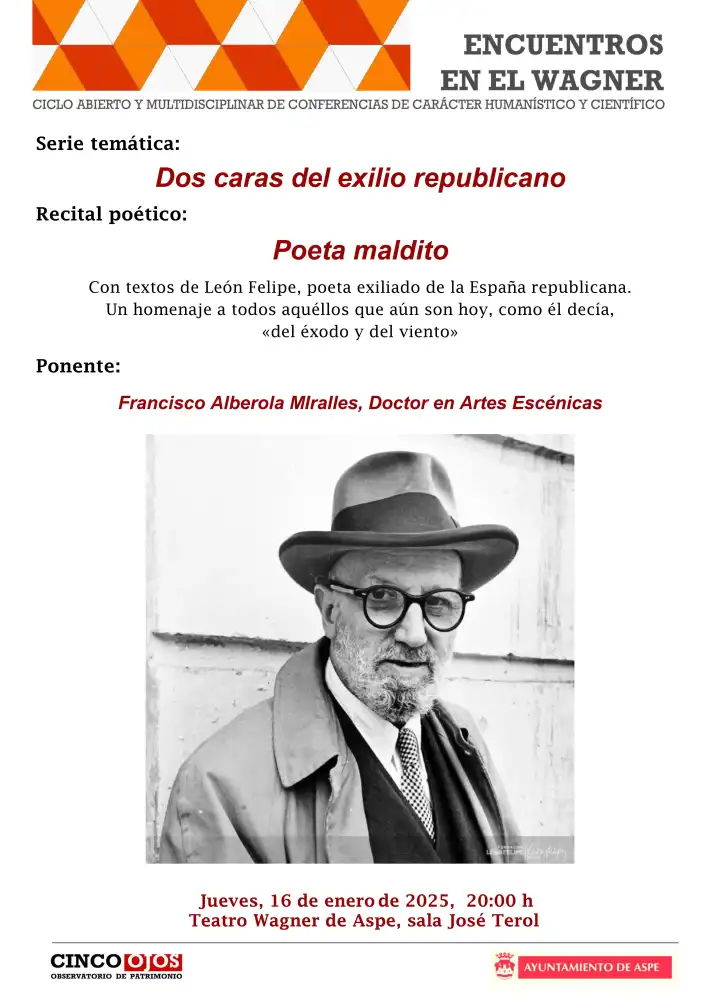 Recital poético: Poeta maldito. Francisco Alberola Miralles, Doctor en Artes Escénicas