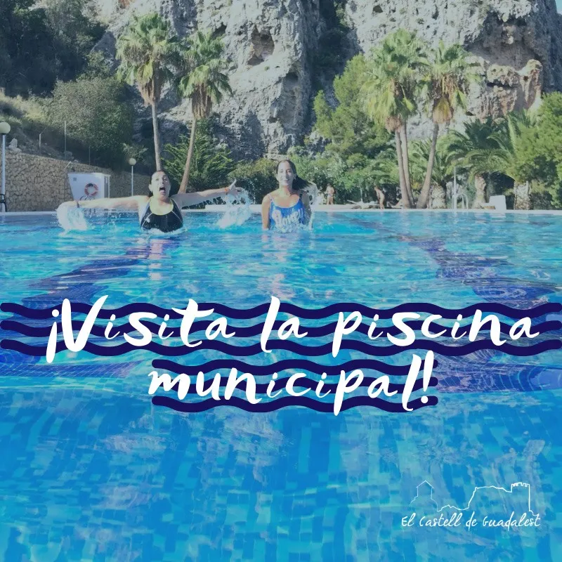 Refréscate en la Piscina municipal de El Castell de Guadalest