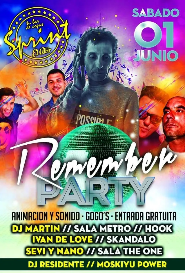 Remember Party Sprint Bar