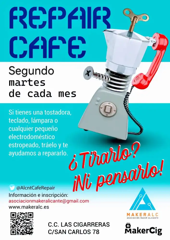 Repair Café en el Espacio Maker de Las Cigarreras