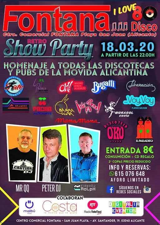 Retro Show Party en Fontana Disco