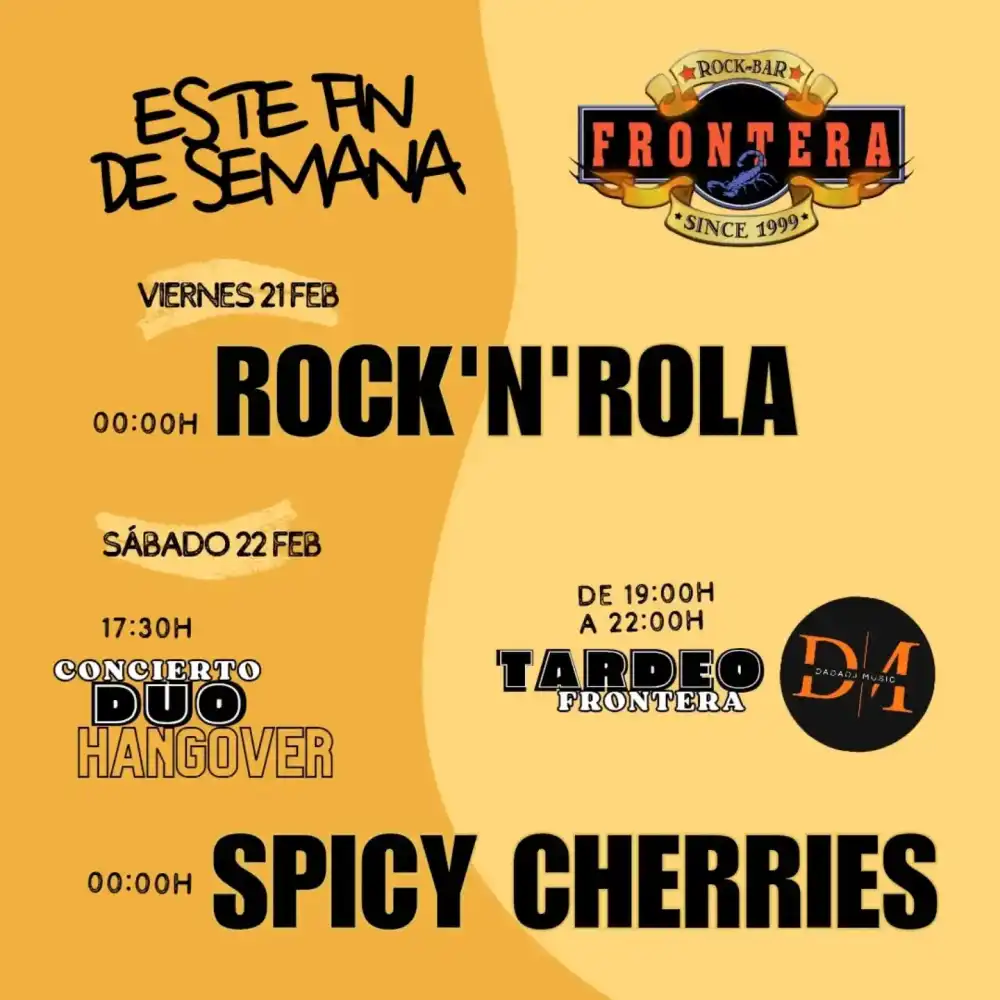 Rock 'N' Rola, Duo Hangover, tardeo & Spicy Cherries