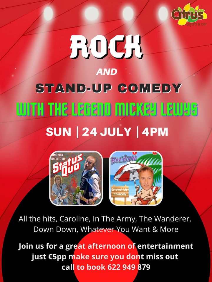 Rock & Stand-up with Mickey Lewys