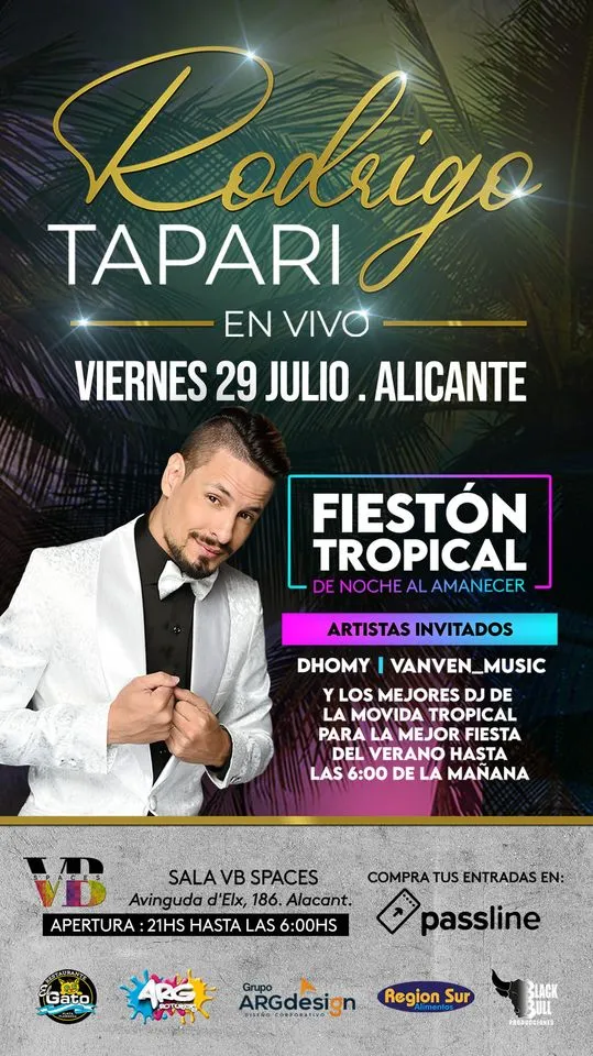 Rodrigo tapari en vivo