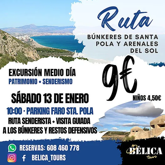 Ruta Búnkeres de Santa Pola y Arenales del Sol