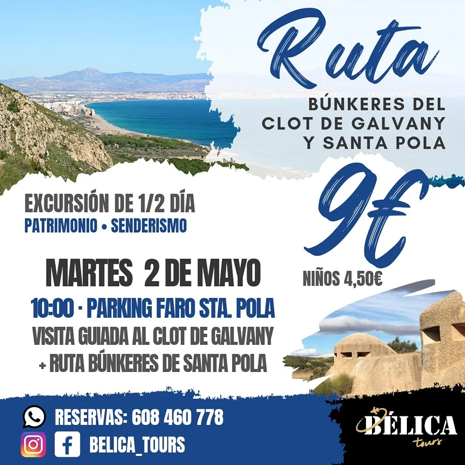 Ruta Búnkeres del faro de Santa Pola + Clot de Galvany