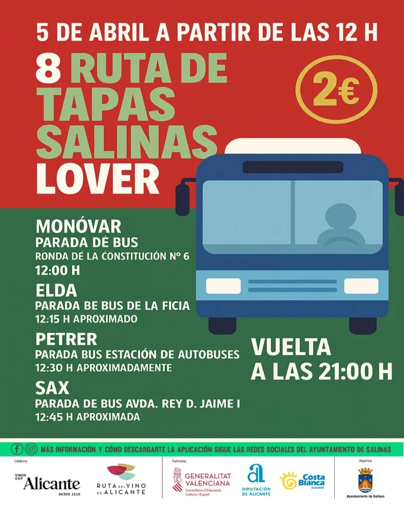 Ruta de tapas Salinas Lover 2025