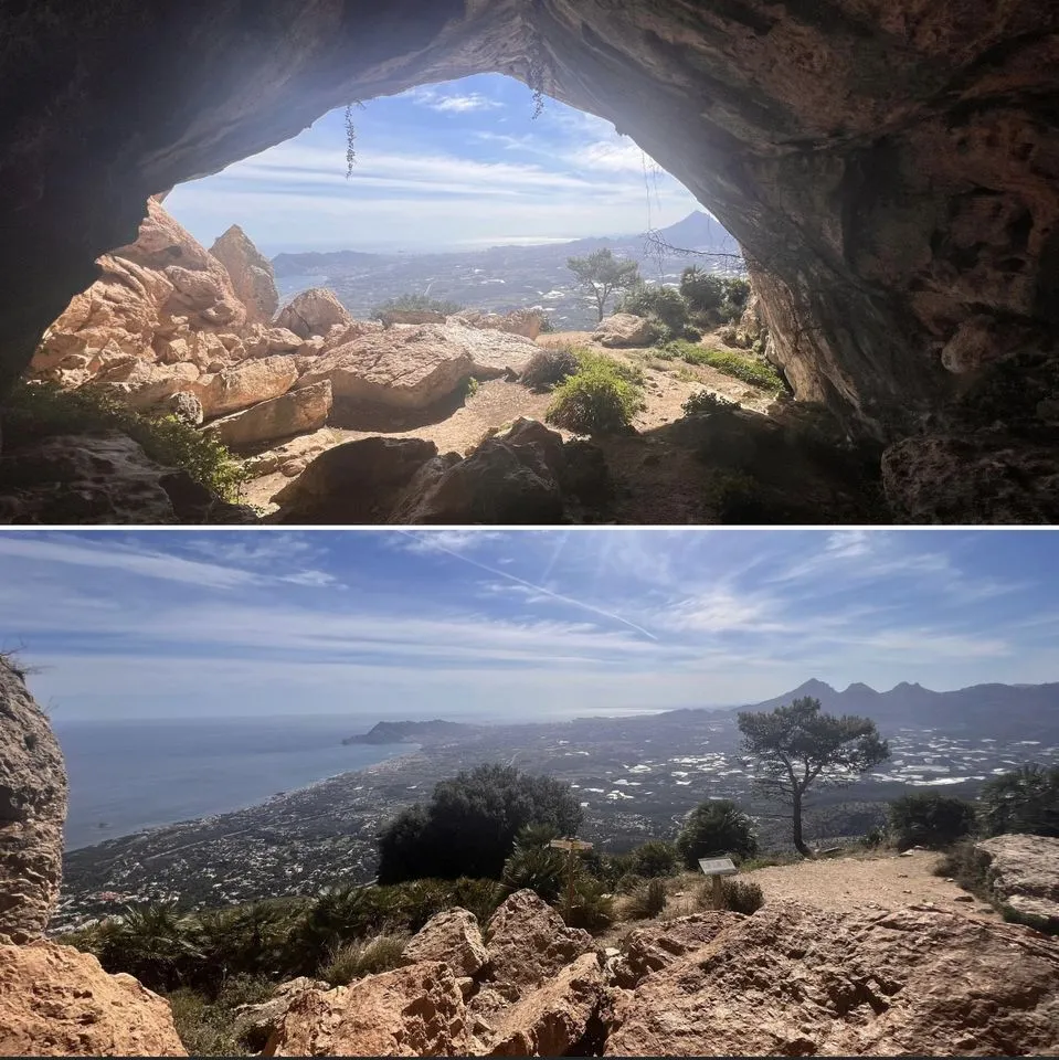 Ruta del Forat de Bèrnia, túnel natural y mirador al mediterráneo