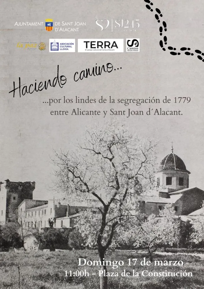 Ruta lindes de la segregación de 1779 entre Sant Joan d´Alacant y la ciudad de Alicante