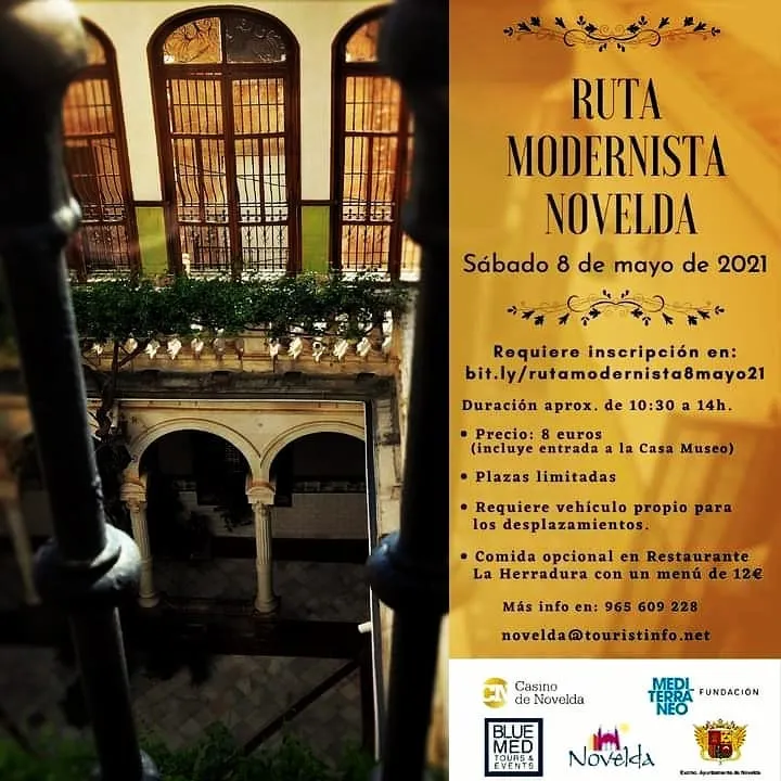 Ruta Modernimos Bluemedtorus por Novelda