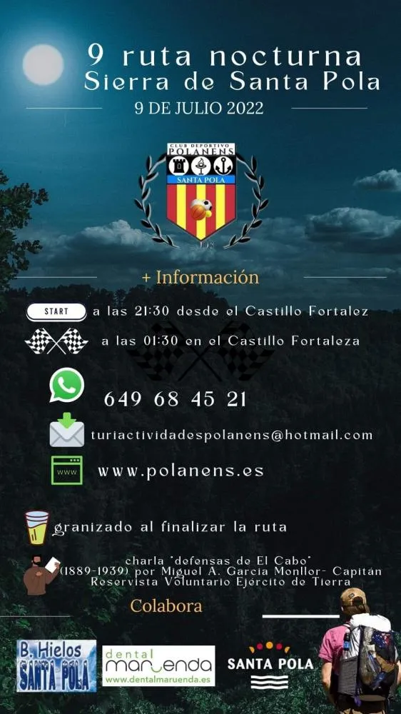 Ruta Nocturna Sierra de Santa Pola